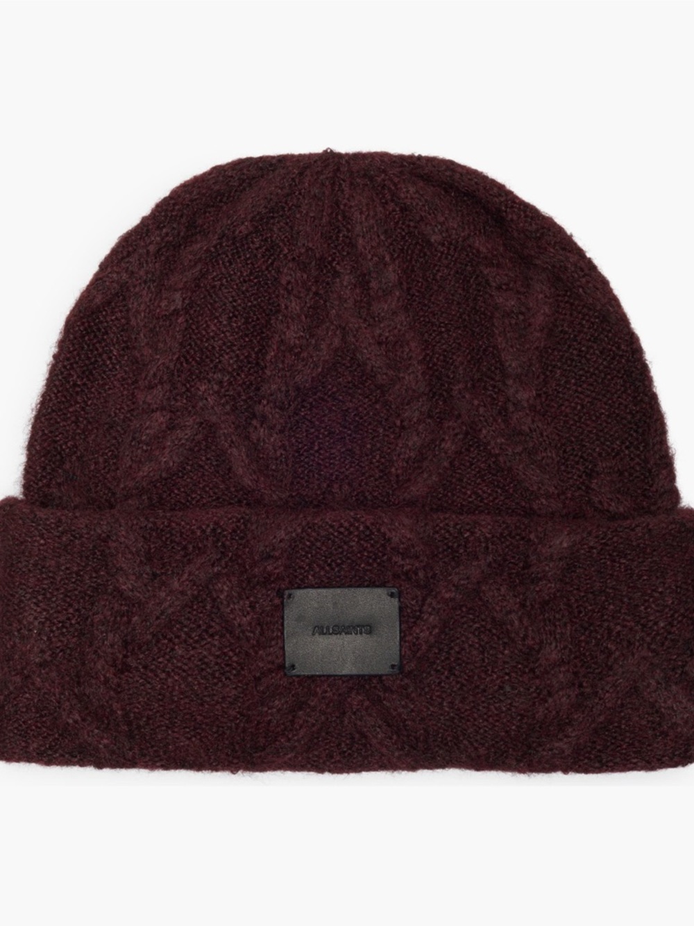 ALL SAINTS ❤️‍🔥 CABLE KNIT BEANIE NWT